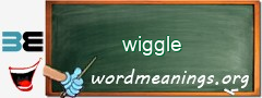 WordMeaning blackboard for wiggle